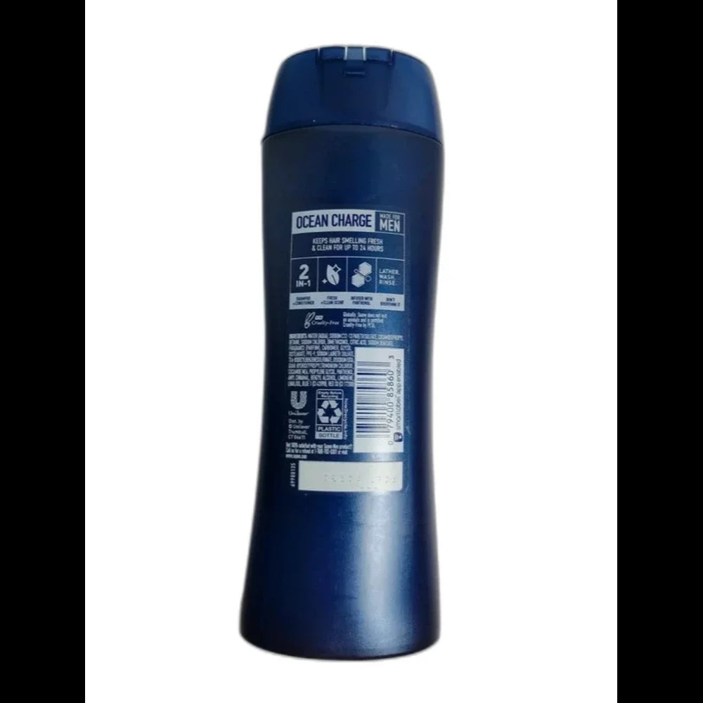 Suave Men Ocean Charge 2-in-1 Refreshing Shampoo + Conditioner (12.6 FL OZ)